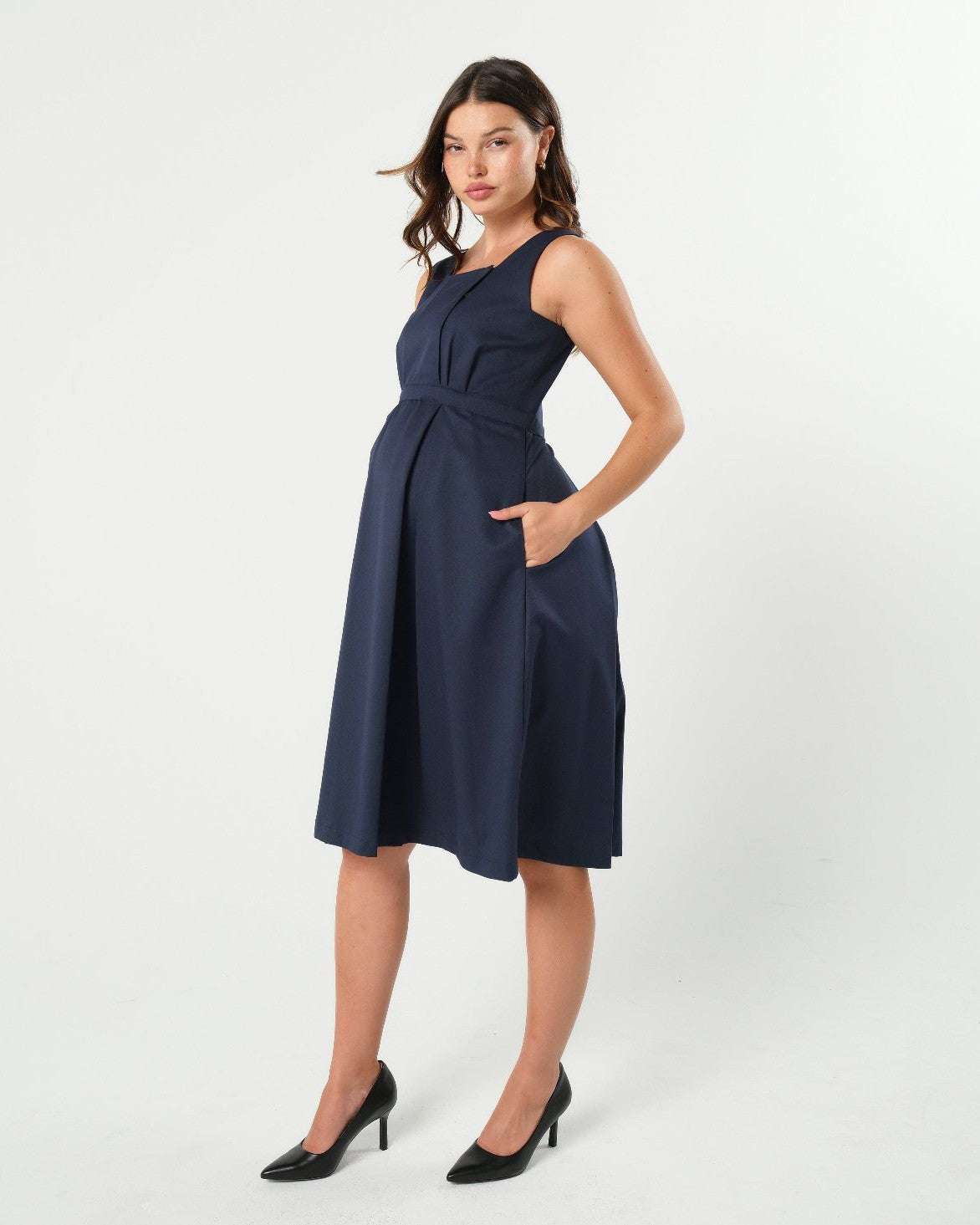 INTO THE BLUE Maternity & Nursing Dress | Milk & Baby