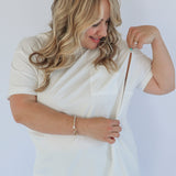 Relaxed Fit Zip Breastfeeding Tee