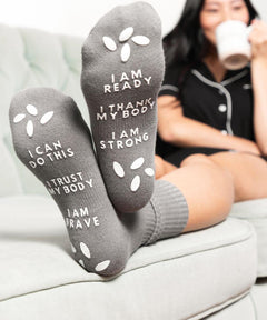 Birthing Affirmation Hospital Socks | Milk & Baby
