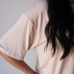 Sadie Stripe | Women's Boxy Tee Lounge Set | Milk & Baby