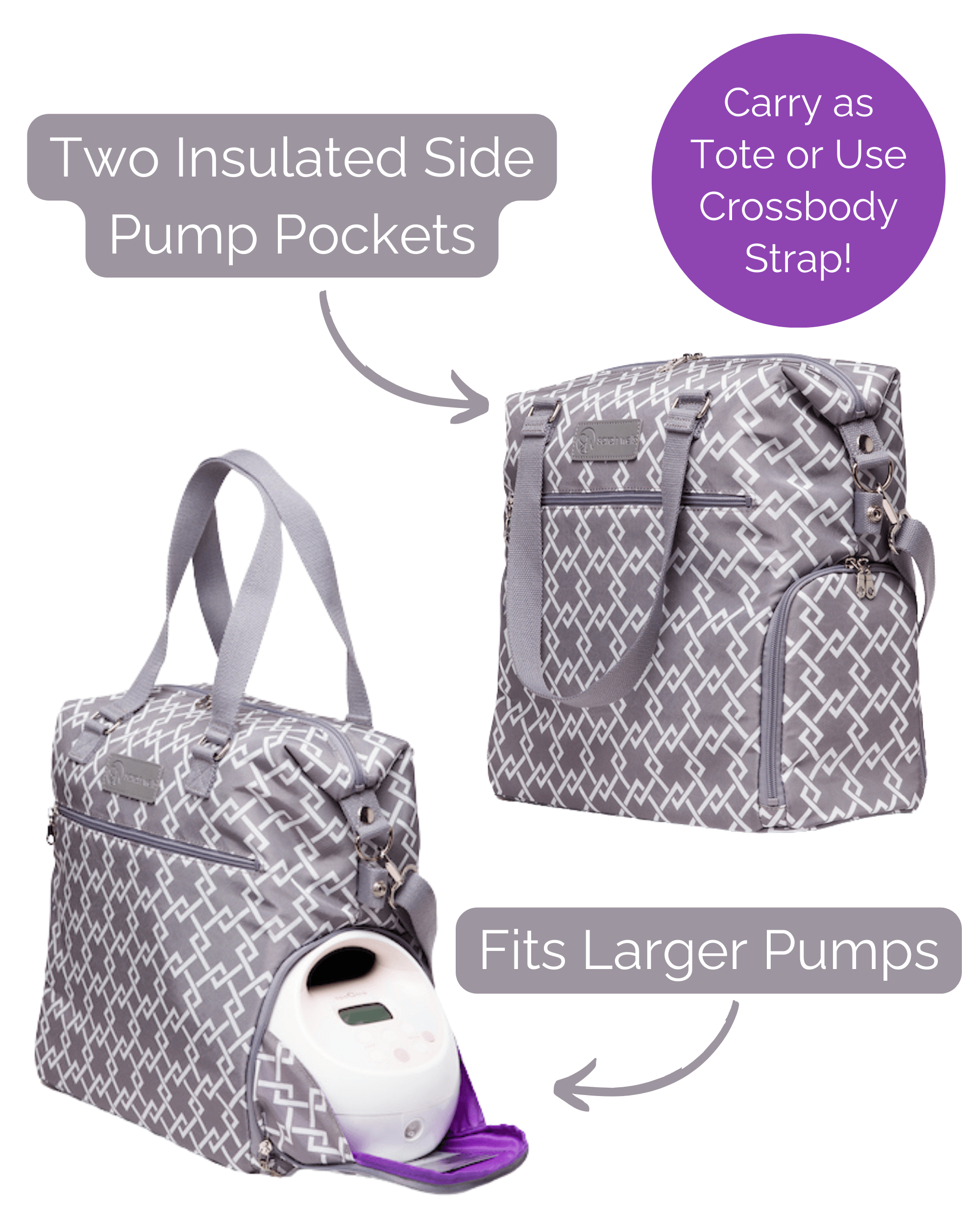 Lizzy Breast Pump Tote | Milk & Baby