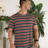 Holiday Stripe | Men's Short Sleeve Pajamas