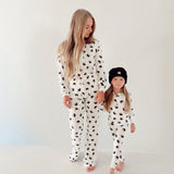 Black & White Yin Yang | Women's Bamboo Pajamas | Milk & Baby