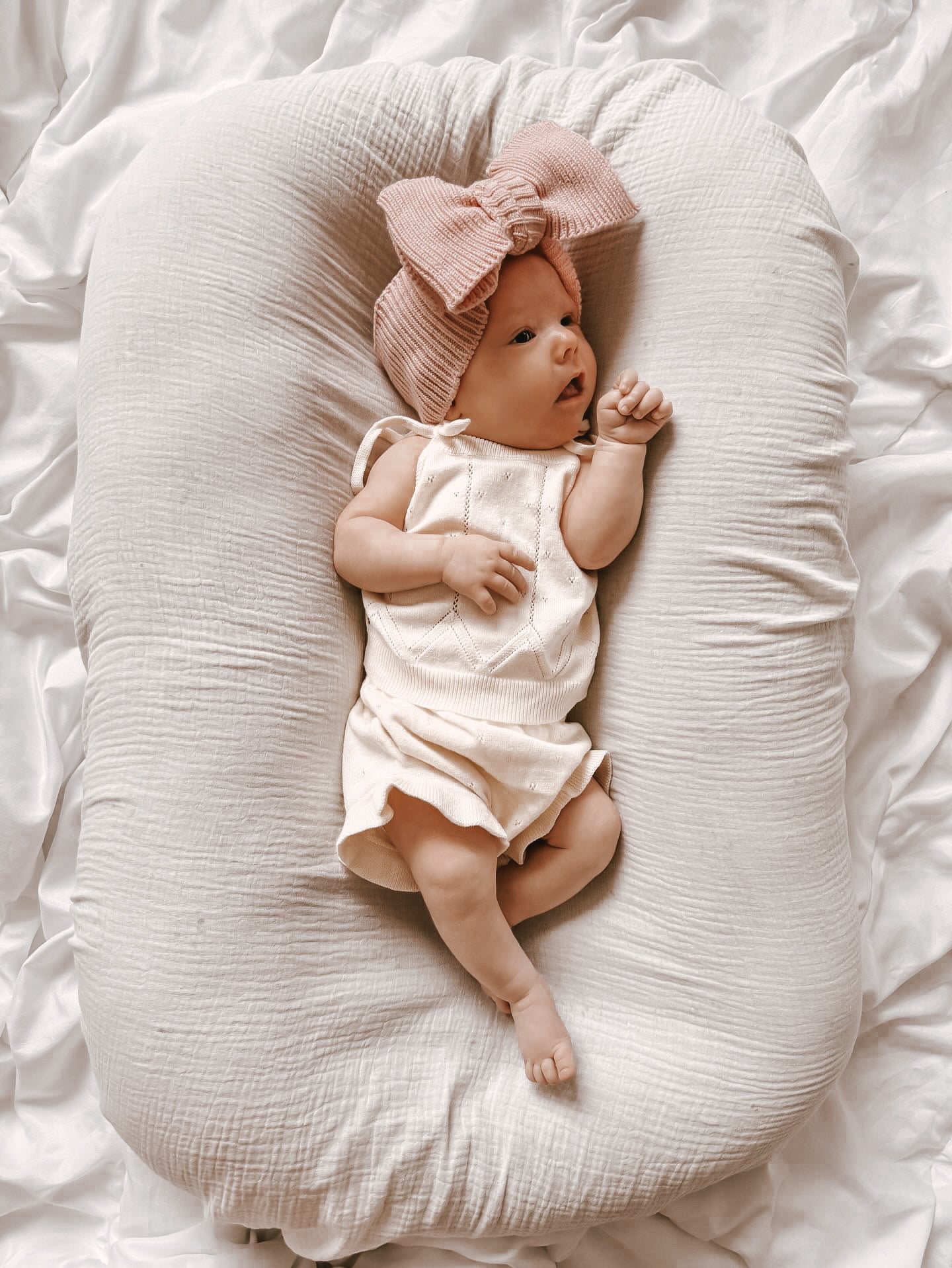 Luna + Luca Pointelle Summer Set - Cream | Milk & Baby