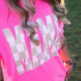 Mama Checkered Graphic Tee | Milk & Baby