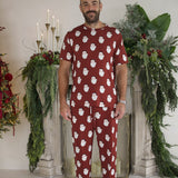 Vintage Santa | Men's Short Sleeve Pajamas