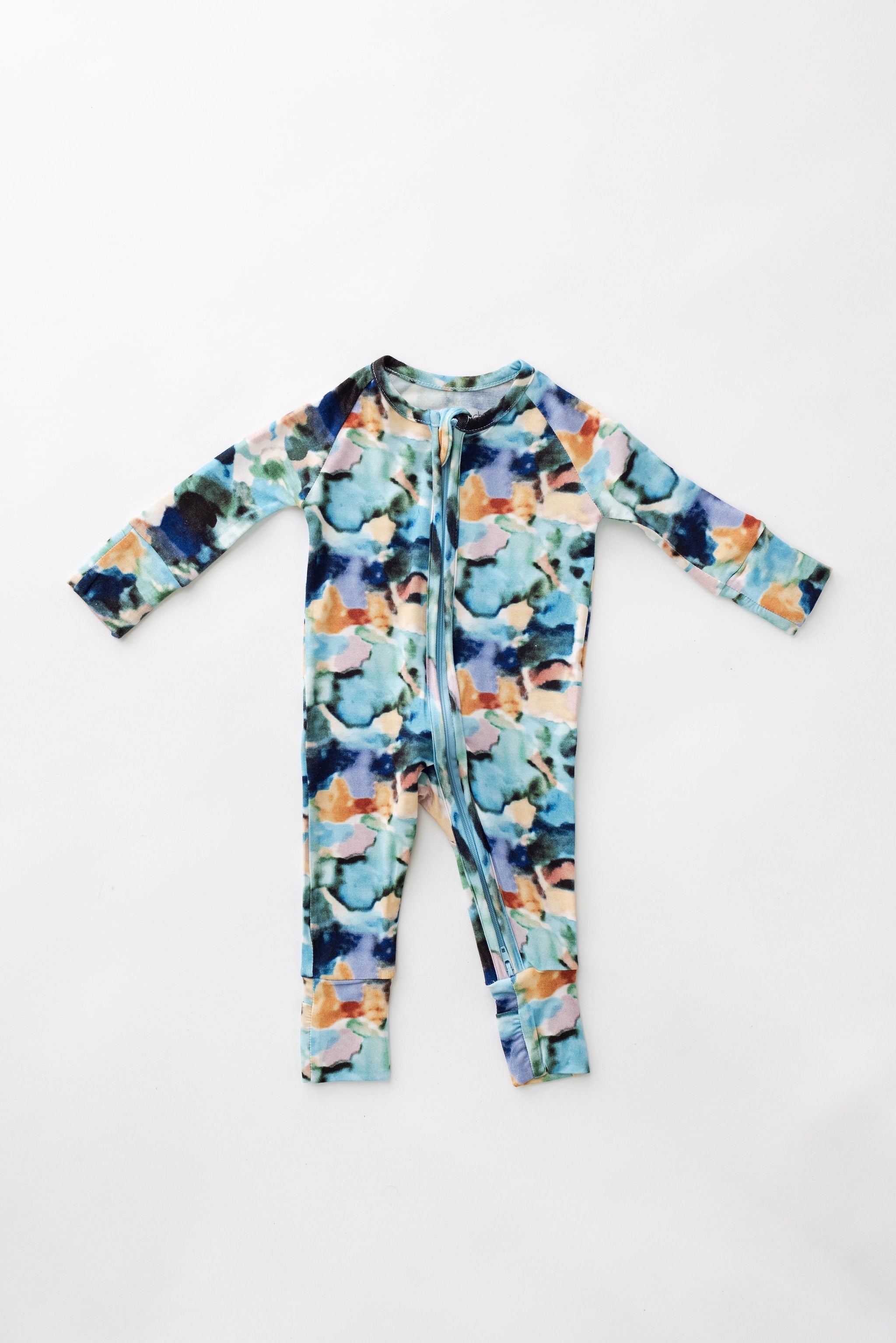 Charli Print | Bamboo Zip Pajamas | Milk & Baby