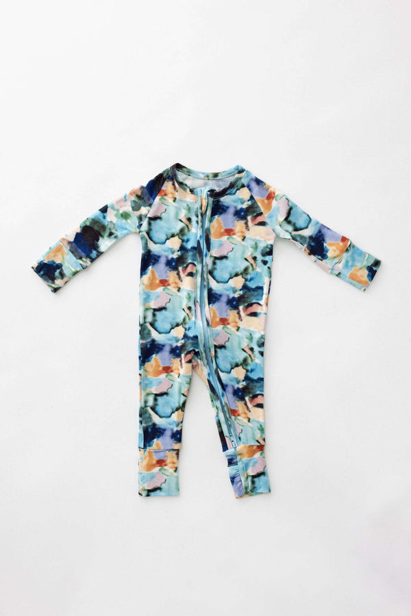 Charli | Bamboo Zip Pajamas Milk & Baby