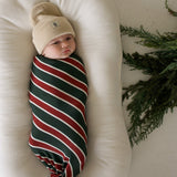 Holiday Stripe | Bamboo Swaddle