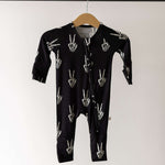 Midnight Skelly | Bamboo Zip Pajamas | Snuggle up in our Bamboo Zip Pajamas, crafted from premium bamboo for ultimate comfort. Perfect for cozy sleep and playful adventures! | Milk & Baby