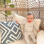 Riley Outfit and Hat Set | Black Stripes | Milk & Baby