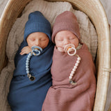 Luxe Collection 100% Organic Cotton Luxury Knit Baby Blanket + Hat Set | Milk & Baby
