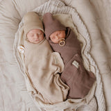 Luxe Collection 100% Organic Cotton Luxury Knit Baby Blanket + Hat Set | Milk & Baby