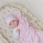 Luxe Collection 100% Organic Cotton Luxury Knit Baby Blanket + Hat Set | Milk & Baby