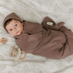 Luxe Collection 100% Organic Cotton Luxury Knit Baby Blanket + Hat Set | Milk & Baby