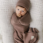 Luxe Collection 100% Organic Cotton Luxury Knit Baby Blanket + Hat Set | Milk & Baby