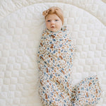 Harvest Floral Muslin Swaddle Blanket | Milk & Baby