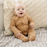 Cafe Organic Cotton Ribbed Zipper | Milk & Baby
