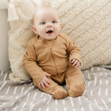 Cafe Organic Cotton Ribbed Zipper | Milk & Baby