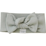 Sage Organic Cotton Ribbed Head Wrap | Milk & Baby