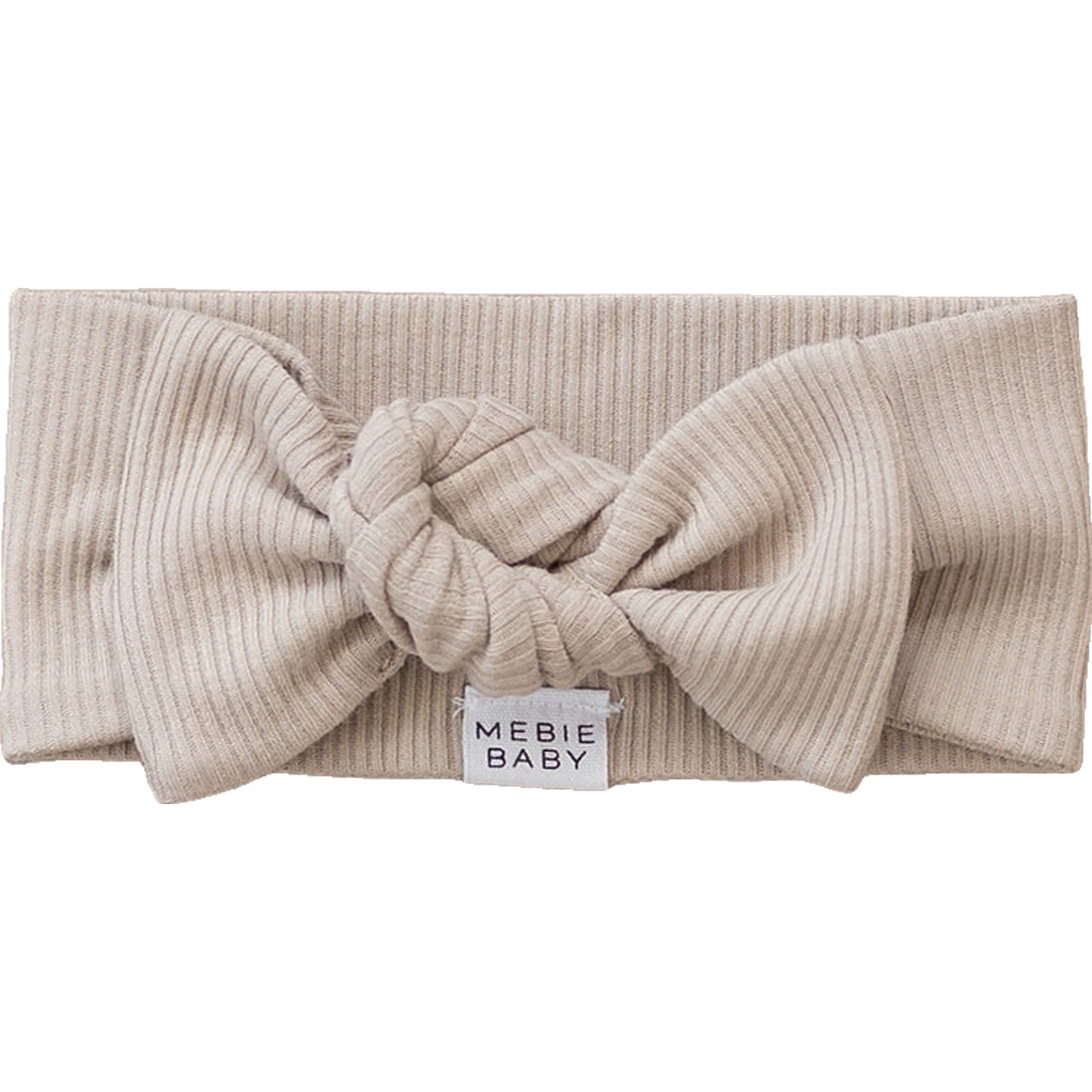 Oatmeal Organic Cotton Ribbed Head Wrap | Milk & Baby