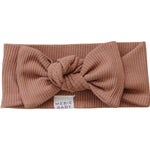 Dusty Rose Organic Cotton Ribbed Head Wrap | Milk & Baby