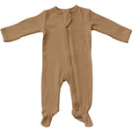Cafe Organic Cotton Ribbed Zipper | Milk & Baby