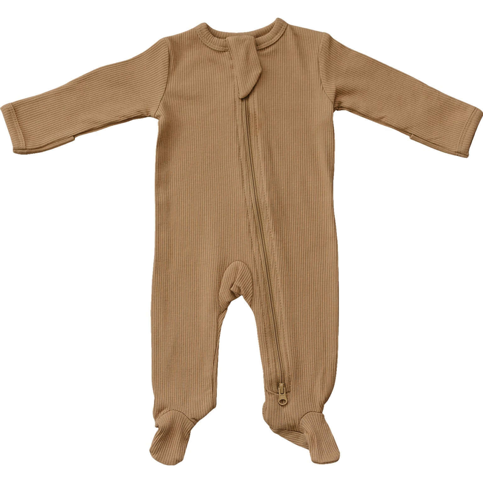 Cafe Organic Cotton Ribbed Zipper | Milk & Baby