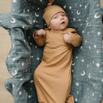 Cafe Organic Ribbed Newborn Knot Hat | Milk & Baby