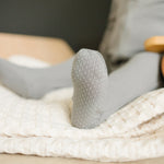 Grey Organic Cotton Ribbed Zipper | Milk & Baby