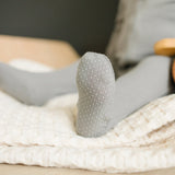 Grey Organic Cotton Ribbed Zipper | Milk & Baby