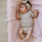 Oatmeal Organic Cotton Ribbed Head Wrap | Milk & Baby