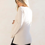 Arial Maternity & Nursing Sweater in Cream | Milk & Baby