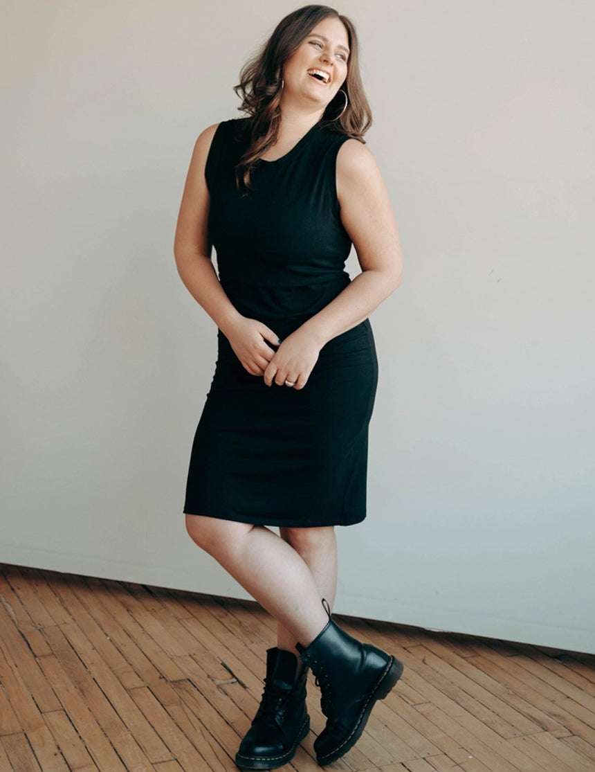 Little Breastfeeding Dress | Black | Milk & Baby