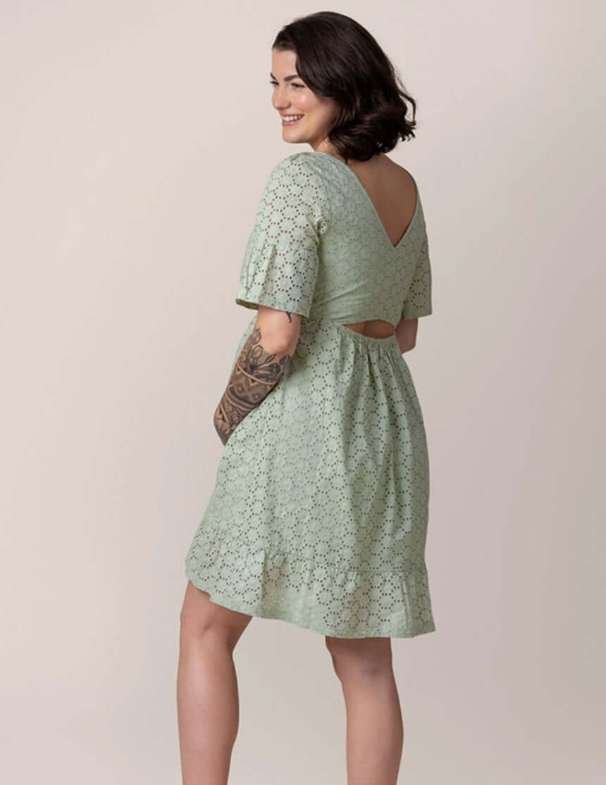 fall breastfeeding dress Naomi Maternity Nursing Dress Mulberry
