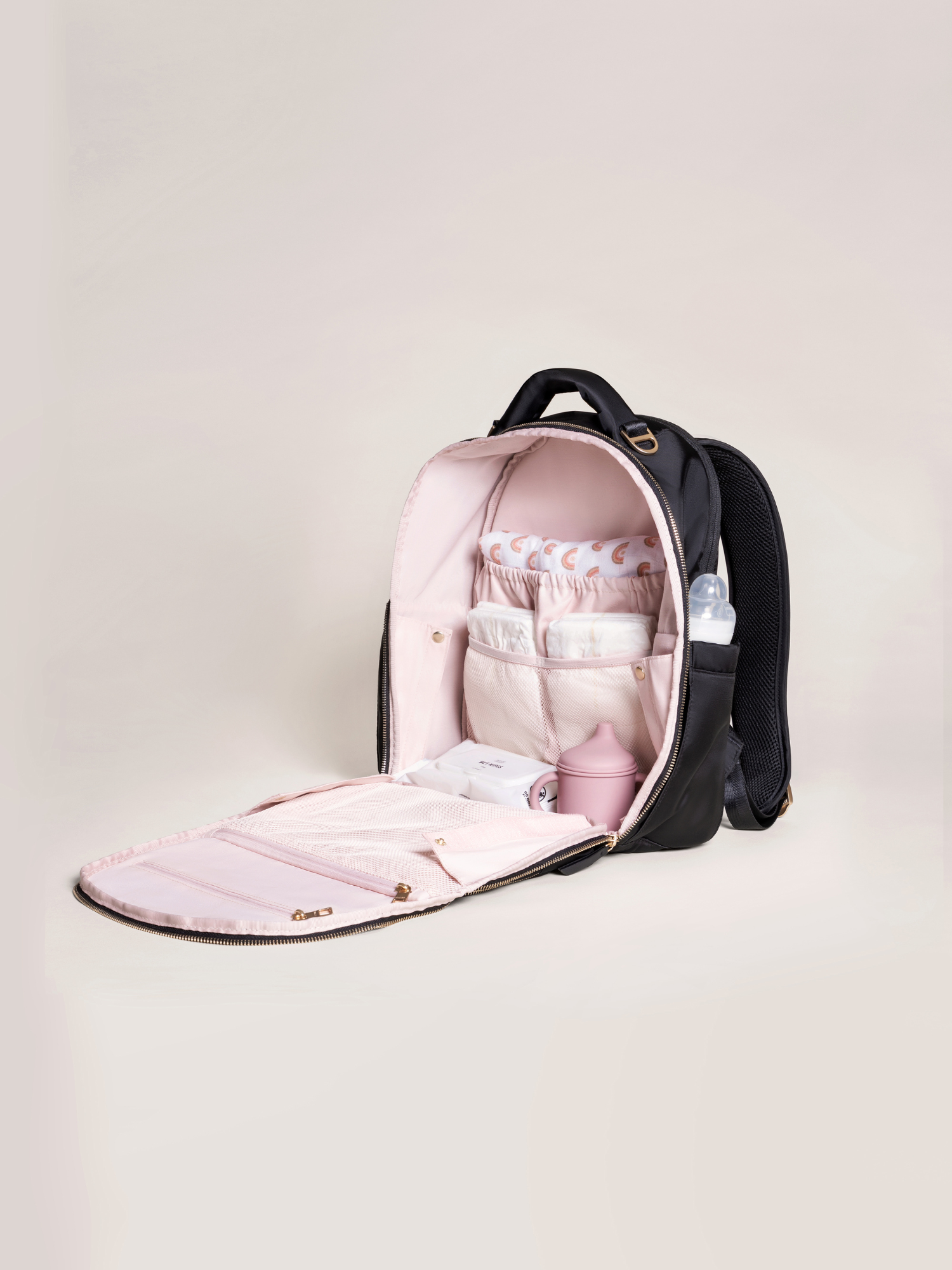 Classic Diaper Backpack - Black | Milk & Baby