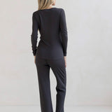 Amira 2-piece Maternity & Nursing Pajamas | Black