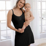 Aurora Mesh Nursing Nightgown | Black Milk & Baby
