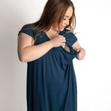 Navy Labor & Delivery Gown