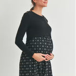Jana Button Shoulder Maternity + Nursing Dress Milk & Baby