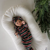 Holiday Stripe | Bamboo Knotted Gown