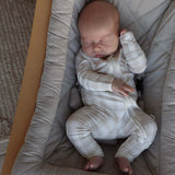 Gingham | Bamboo Zip Pajamas | Milk & Baby
