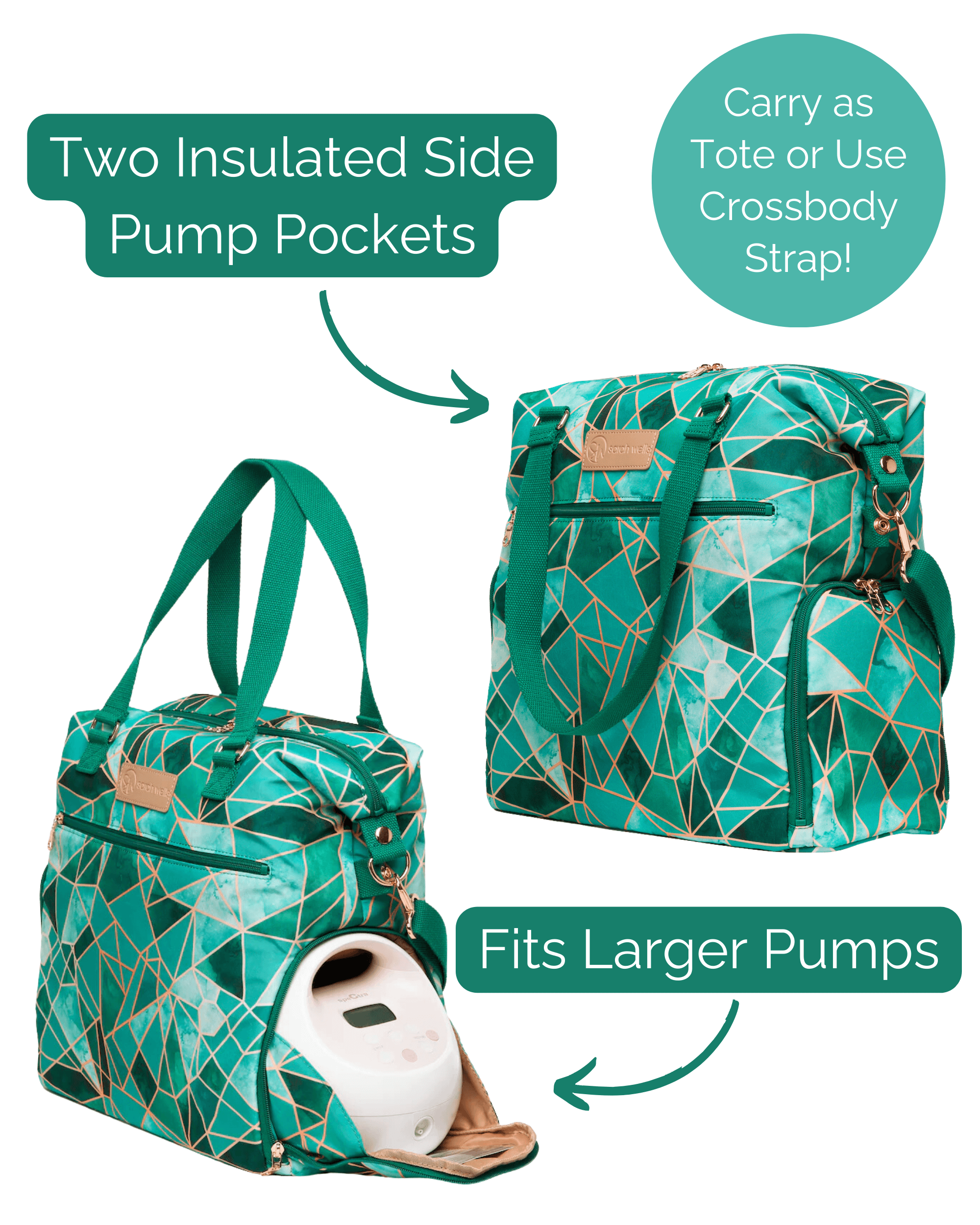 Lizzy Breast Pump Tote | Milk & Baby