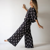 Midnight Skelly |  Women's Bamboo Wide Leg Pants