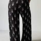 Midnight Skelly |  Women's Bamboo Wide Leg Pants