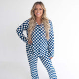 Navy Checkers Women’s Dream Set | Milk & Baby