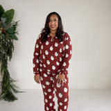 Vintage Santa | Women's Long Sleeve Bamboo Pajama