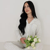 Dainty Vines | Women's Bamboo Button Up Lounge Set