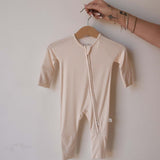 Sadie Stripe | Bamboo Zip Pajamas | Milk & Baby