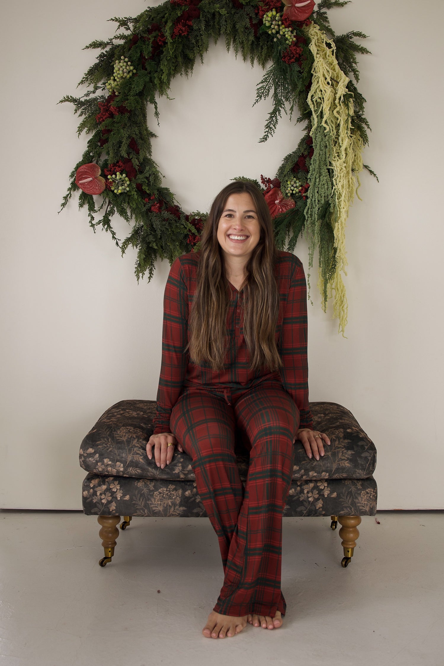 Christmas Plaid | Women's Long Sleeve Bamboo Pajama